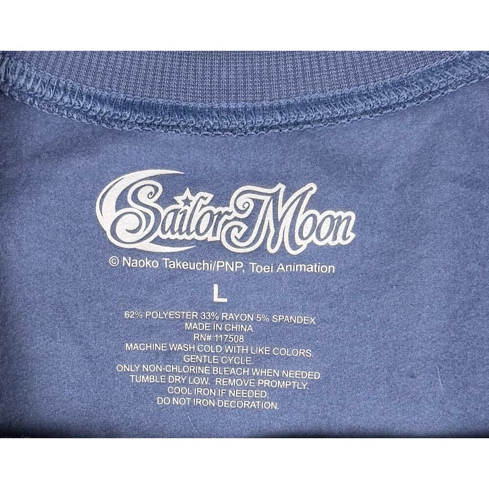Sailor Moon Anime Crewneck Sweatshirt Women’s Large Purple Graphic - Picture 6 of 7